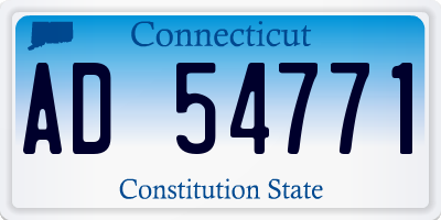 CT license plate AD54771