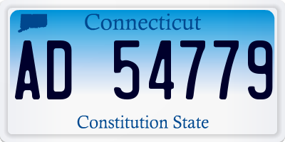 CT license plate AD54779