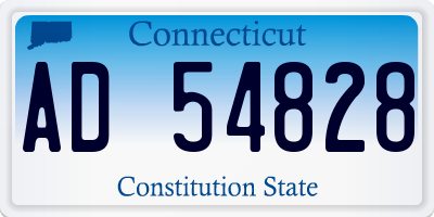 CT license plate AD54828