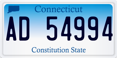 CT license plate AD54994