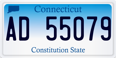 CT license plate AD55079