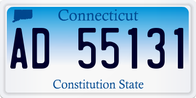 CT license plate AD55131
