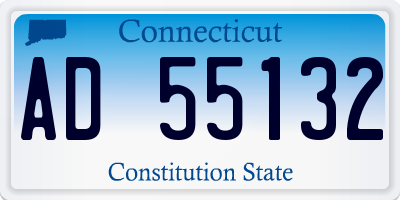 CT license plate AD55132