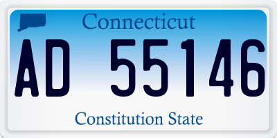 CT license plate AD55146