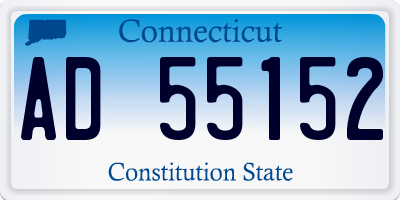 CT license plate AD55152