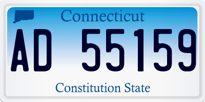 CT license plate AD55159