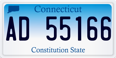 CT license plate AD55166