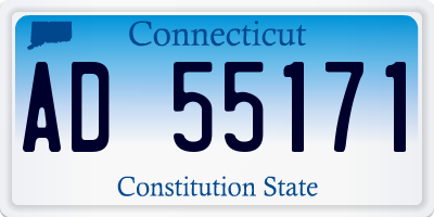 CT license plate AD55171