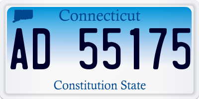 CT license plate AD55175