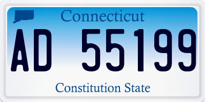 CT license plate AD55199