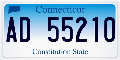 CT license plate AD55210