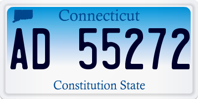 CT license plate AD55272