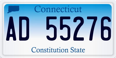 CT license plate AD55276