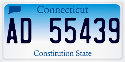 CT license plate AD55439