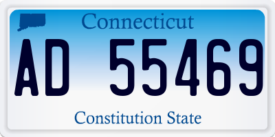 CT license plate AD55469