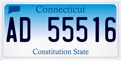 CT license plate AD55516
