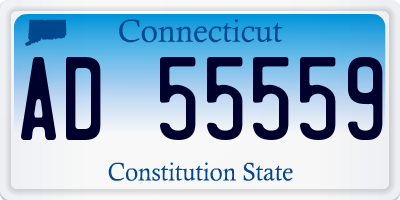 CT license plate AD55559