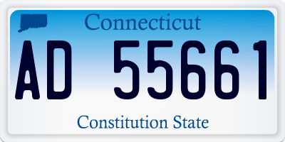 CT license plate AD55661