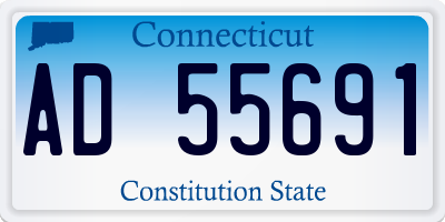 CT license plate AD55691