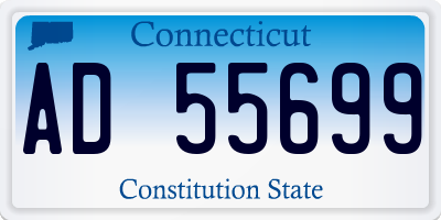 CT license plate AD55699