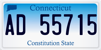 CT license plate AD55715