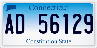CT license plate AD56129