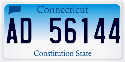 CT license plate AD56144
