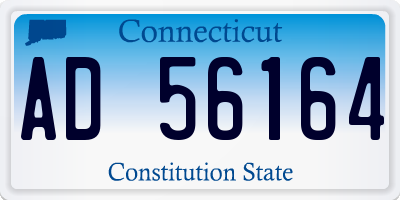 CT license plate AD56164