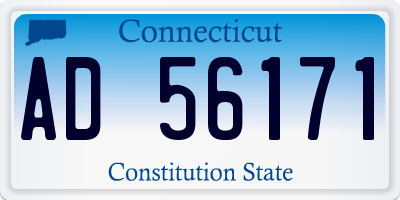 CT license plate AD56171