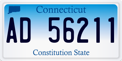 CT license plate AD56211
