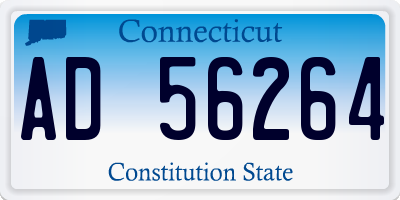 CT license plate AD56264