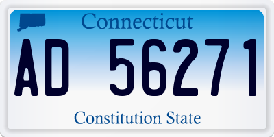 CT license plate AD56271