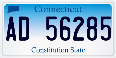 CT license plate AD56285