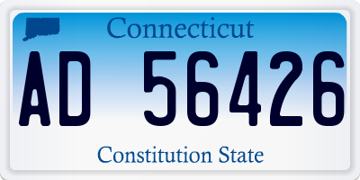 CT license plate AD56426