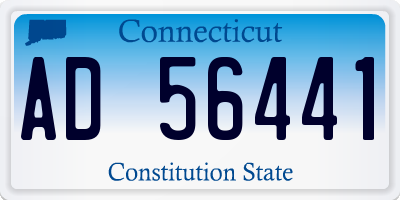 CT license plate AD56441