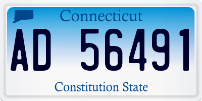 CT license plate AD56491