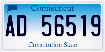 CT license plate AD56519