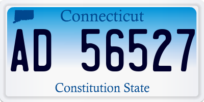 CT license plate AD56527