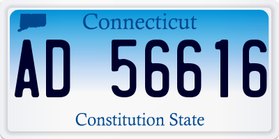 CT license plate AD56616