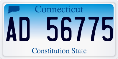 CT license plate AD56775