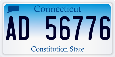 CT license plate AD56776