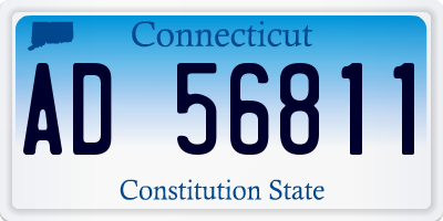 CT license plate AD56811