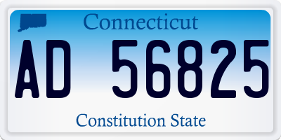 CT license plate AD56825