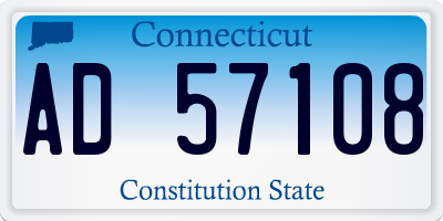 CT license plate AD57108