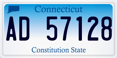 CT license plate AD57128
