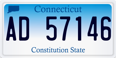 CT license plate AD57146