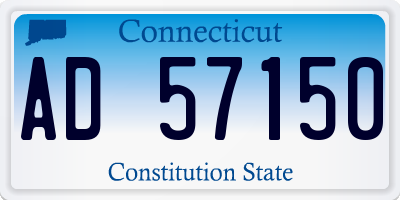 CT license plate AD57150
