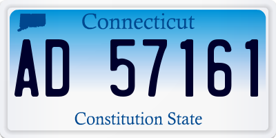 CT license plate AD57161