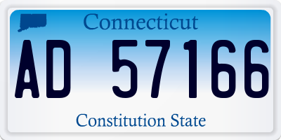 CT license plate AD57166