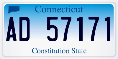 CT license plate AD57171